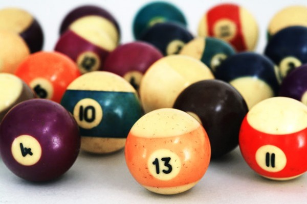 What are billiard balls made of?